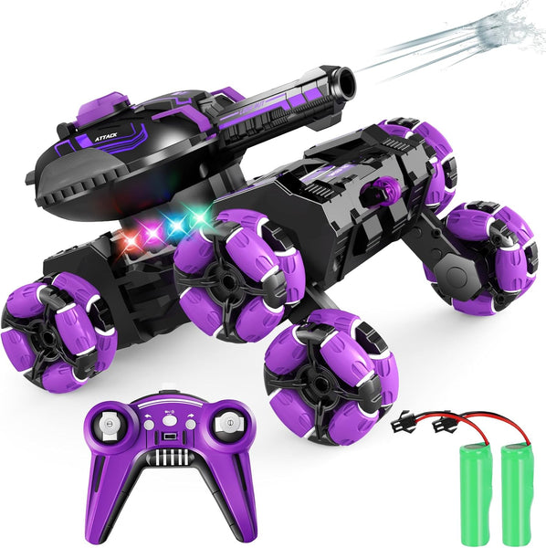 Remote Control Car for Kids, RC Cars Toys for Ages 8-13, 6WD RC Stunt Car Water Bomb Toy Birthday Gifts